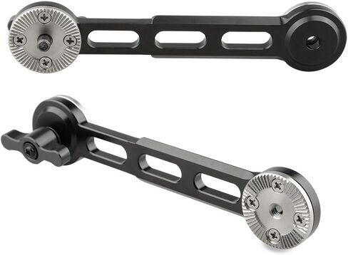 CAMVATE Handgrip Extender with Rosette Standard Accessory for Sony FS7 Camera A7s A7RII A7s2 A7sII(Black Thumbscrew, 2 Pieses) - 1686 in Kuwait