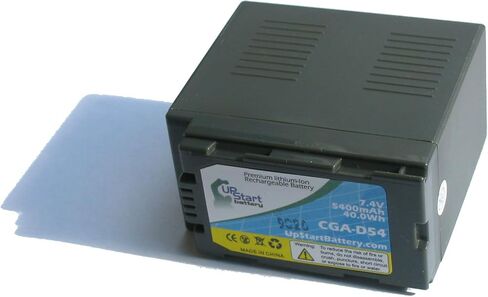 Upstart Battery CGA-D54 CGR-D54 CGA-D54SE/1B Replacement Battery and AC/DC Dual Charger Kit for Panasonic AG DV Series Camcorders in Saudi Arabia