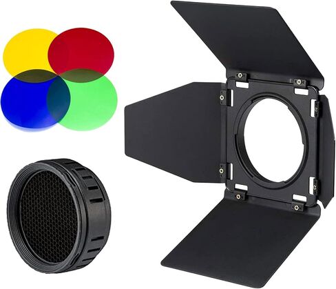 Godox BD-10 Barndoor Accessories Kit with Honeycomb Grid & 4 Color Filters | for Godox AD300Pro AD300 Pro II Outdoor Flash in Saudi Arabia