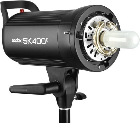 Godox SK400II 2Pcs 800Ws Studio Strobe Flash Monolight Light, Built-in 2.4G Wireless X System, GN65 5600K AC100-120V/60Hz for Studio Shooting, with XT-16 / Softbox / 2M Light Stand / 5-in-1 Reflectors in Saudi Arabia