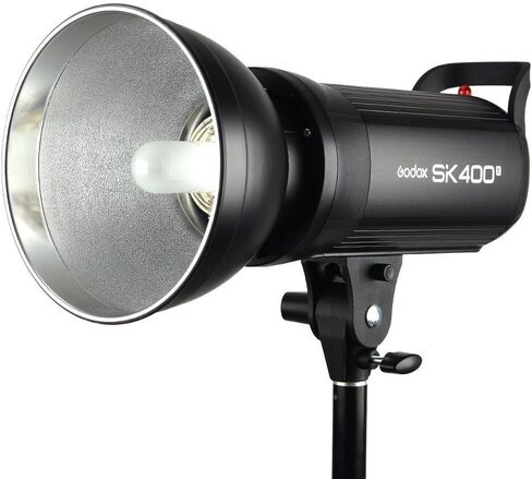 Godox SK400II 2Pcs 800Ws Studio Strobe Flash Monolight Light, Built-in 2.4G Wireless X System, GN65 5600K AC100-120V/60Hz for Studio Shooting, with XT-16 / Softbox / 2M Light Stand / 5-in-1 Reflectors in Saudi Arabia