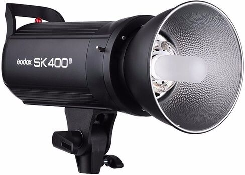 Godox SK400II 2Pcs 800Ws Studio Strobe Flash Monolight Light, Built-in 2.4G Wireless X System, GN65 5600K AC100-120V/60Hz for Studio Shooting, with XT-16 / Softbox / 2M Light Stand / 5-in-1 Reflectors in Saudi Arabia