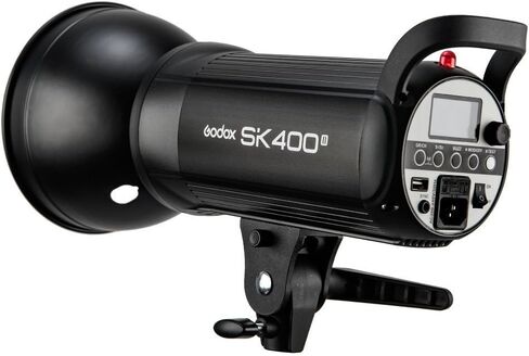 Godox SK400II 2Pcs 800Ws Studio Strobe Flash Monolight Light, Built-in 2.4G Wireless X System, GN65 5600K AC100-120V/60Hz for Studio Shooting, with XT-16 / Softbox / 2M Light Stand / 5-in-1 Reflectors in Saudi Arabia