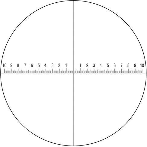 Microscope Accessories Kit DIV 0.1 Mm Eyepiece Micrometer for Stereo Microscope Reticle Vertical Line Diameter 24 Mm/26 Mm Microscope Slides (Color : Diameter 24 mm) in Kuwait