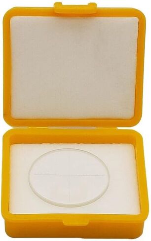 Microscope Accessories Kit DIV 0.1 Mm Eyepiece Micrometer for Stereo Microscope Reticle Vertical Line Diameter 24 Mm/26 Mm Microscope Slides (Color : Diameter 24 mm) in Kuwait