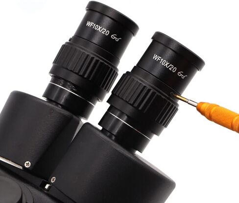 Microscope Eyepiece 10X 20X Microscope Lens Accessories Wide Angle Lens Monocular Oculars for Trinocular Microscopio (Color : 1PC WF10X) in Saudi Arabia