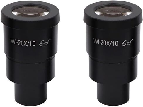 Microscope Eyepiece 10X 20X Microscope Lens Accessories Wide Angle Lens Monocular Oculars for Trinocular Microscopio (Color : 1PC WF10X) in Saudi Arabia