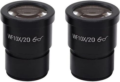 Microscope Eyepiece 10X 20X Microscope Lens Accessories Wide Angle Lens Monocular Oculars for Trinocular Microscopio (Color : 1PC WF10X) in Saudi Arabia