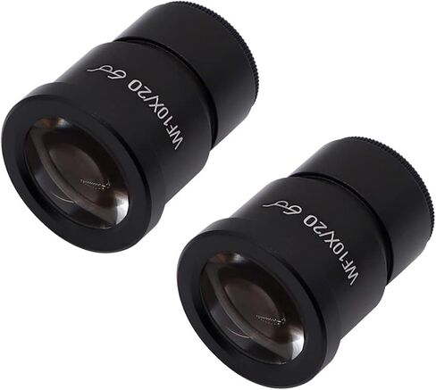 Microscope Eyepiece 10X 20X Microscope Lens Accessories Wide Angle Lens Monocular Oculars for Trinocular Microscopio (Color : 1PC WF10X) in Saudi Arabia