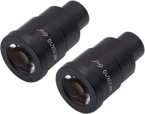 Microscope Eyepiece 10X 20X Microscope Lens Accessories Wide Angle Lens Monocular Oculars for Trinocular Microscopio (Color : 1PC WF10X) in Saudi Arabia