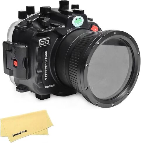 Seafrogs [40M/130FT] Underwater Camera Housing for Sony Alpha 7R IV A7R IV A7r4 (ILCE-7RM4A), Compatible with Sony 28-70mm f3.5-5.6(w/ Zoom gear),16-35mm F4, 24-70mm F4, 24mm F1.4 GM, Black in Saudi Arabia