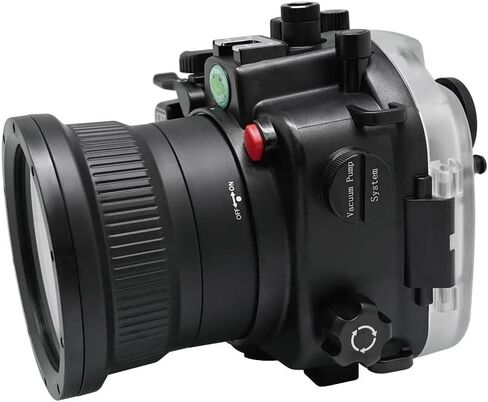 Seafrogs [40M/130FT] Underwater Camera Housing for Sony Alpha 7R IV A7R IV A7r4 (ILCE-7RM4A), Compatible with Sony 28-70mm f3.5-5.6(w/ Zoom gear),16-35mm F4, 24-70mm F4, 24mm F1.4 GM, Black in Saudi Arabia