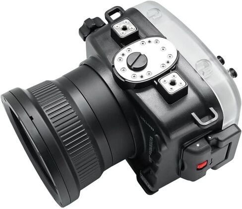 Seafrogs [40M/130FT] Underwater Camera Housing for Sony Alpha 7R IV A7R IV A7r4 (ILCE-7RM4A), Compatible with Sony 28-70mm f3.5-5.6(w/ Zoom gear),16-35mm F4, 24-70mm F4, 24mm F1.4 GM, Black in Saudi Arabia
