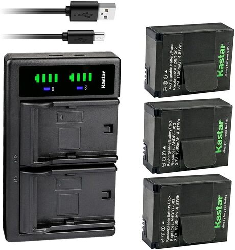 Kastar 1-Pack Battery and LTD2 USB Charger Replacement for Suptig Diving Light High Power Dimmable Waterproof LED Video Light, Suptig XShot Dimmable Waterproof (45m) LED Video Light in Kuwait