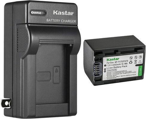 Kastar 3-Pack Battery and AC Wall Charger Replacement for Sony DCR-HC45, DCR-HC46, DCR-HC47, DCR-HC48, DCR-HC50, DCR-HC51, DCR-HC52, DCR-HC53, DCR-HC54, DCR-HC62, DCR-HC65, DCR-HC7, DCR-HC8, DCR-HC85 in Kuwait