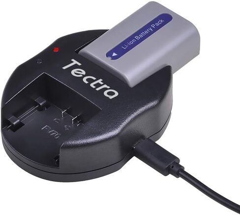 Tectra 2 قطعة بطارية NP-FP50 + شاحن USB مزدوج لسوني NP-FP30 NP-FP60 NP-FP70 DCR-DVD103 DCR-DVD105 DCR-DVD203 DCR-DVD205 DCR-DVD305 DCR-DVD92 DCR-HC20 DCR-HC21 DCR-HC26 HandyCams in Kuwait