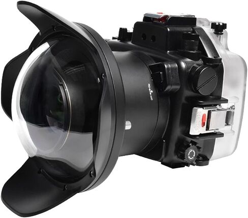 SeaFrogs Waterproof Housing Waterproof Case w/Vacuum Pump VPS-100 & 6 inch Wide Angle Dome Port Kit for Nikon Z7, Compatible with Nikon Z6 in Kuwait