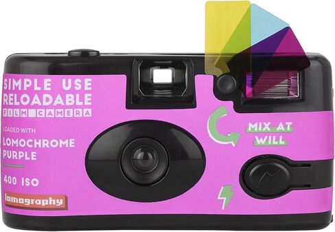 كاميرا فيلم قابلة للتحميل بسيطة الاستخدام من لوموجرافي باللون الأرجواني in Kuwait