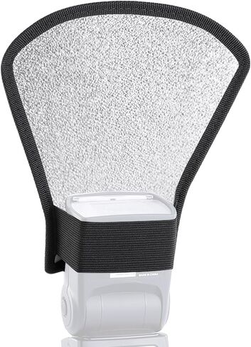 Neewer Flash Diffuser Silver/White Reflector for Nikon Speedlite SB-600,SB-800,SB-900,Canon Speedlite 380EX 430EX 550EX 580EX Vivita Flash Sunpack Sony Pentax Olympus Yongnuo Neewer Godox Flash in Saudi Arabia