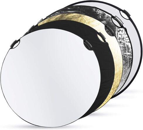 5-in-1 Collapsible Circular Reflector with Handles (52") in Kuwait