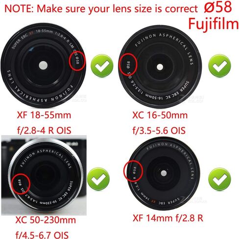58mm-67mm Step Up Ring 58mm Lens to 67mm Filter (2 Pack), WH1916 Camera Lens Filter Adapter Ring Lens Converter Accessories in Saudi Arabia