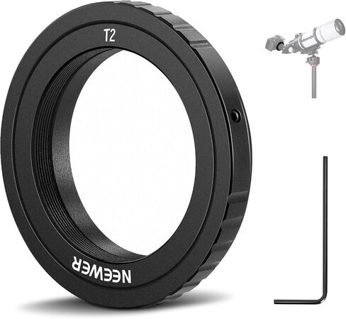 NEEWER T Ring with M42 Threads Compatible with Nikon F Mount Cameras & Telescopes, Lens Adapter Ring for D850 D750 D500 D780 D7500 D5600 D3500 D5 etc, LA-01 in Saudi Arabia