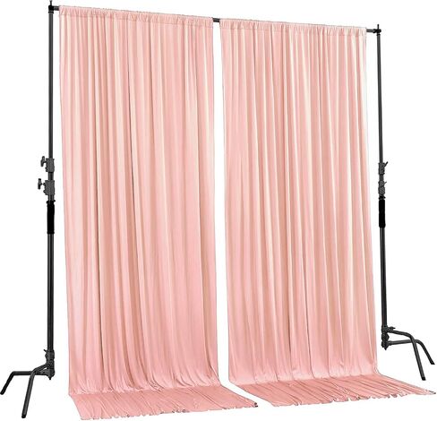 AK TRADING CO. 10 feet x 10 feet Polyester Backdrop Drapes Curtains Panels with Rod Pockets - Wedding Ceremony Party Home Window Decorations - Royal Blue (DRAPE-5x10-ROYAL) in Saudi Arabia