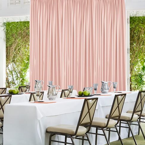AK TRADING CO. 10 feet x 10 feet Polyester Backdrop Drapes Curtains Panels with Rod Pockets - Wedding Ceremony Party Home Window Decorations - Royal Blue (DRAPE-5x10-ROYAL) in Saudi Arabia