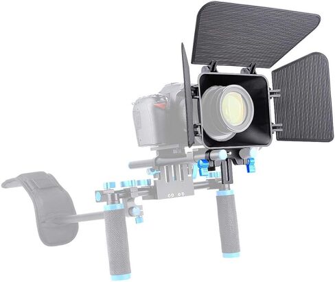 قفص كاميرا ANNSM CG200 GH5/GH4 مع قاعدة دعم قضيب السكك الحديدية 15 مم وصندوق غير لامع in Kuwait