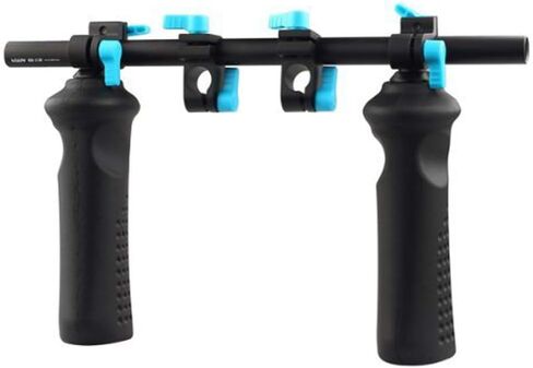 Foto4easy Shoulder Mount Support Rig System Camera Shoulder Stabilizer with Soft Rubber Shoulder Pad and Dual Grip for Follow Focus Matte Box DSLR Camera in Saudi Arabia