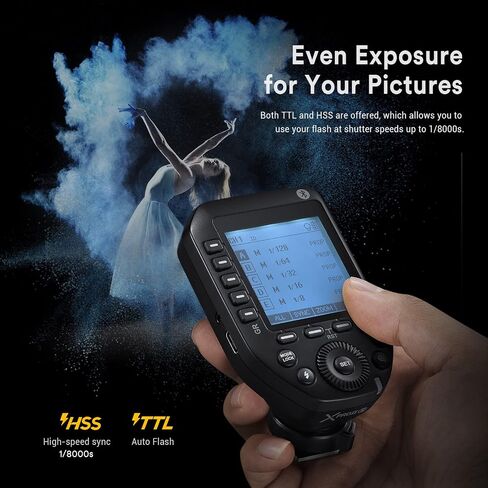 Godox XProII-S Wireless Flash Trigger for Sony Camera, Xpro-S Upgrade Version, 1/8000s HSS TTL Convert-Manual TCM Function Flash Transmitter Compatible with Sony A7IV A7C A7M4 A7R A7RIII in Kuwait
