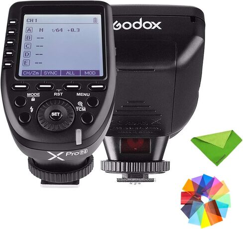 Godox XPro-N i-TTL 2.4G 1/8000s Wireless Flash Trigger Transmitter 16 Groups and 32 Channels for Nikon Hotshoe Camera Flash TT350N V350N TT685N V860 V850 AD200 AD400Pro AD600 Pro AD600 in Saudi Arabia
