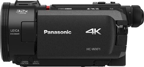 Panasonic HC-WXF1K 4K Ultra HD Cine Camcorder with 24x Zoom Bundle with 128 GB Memory Card, and Protective Camera Travel-Friendly Padded Carrying Case (Large) (3 Items) in Saudi Arabia