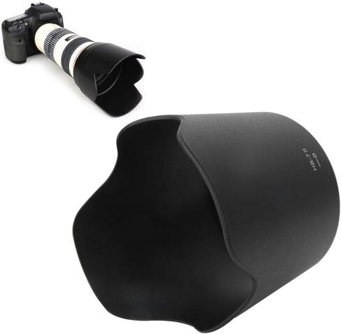 ANGGREK Camera Lens Hood Lens Hood Replacement Camera Mount Lens Hood HB-7II Durable Black Plastic Mount Lens Hood for Nikon AF 80-200mm f/2.8 D ED Lenses in Saudi Arabia