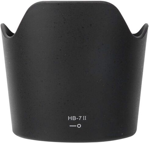 ANGGREK Camera Lens Hood Lens Hood Replacement Camera Mount Lens Hood HB-7II Durable Black Plastic Mount Lens Hood for Nikon AF 80-200mm f/2.8 D ED Lenses in Saudi Arabia