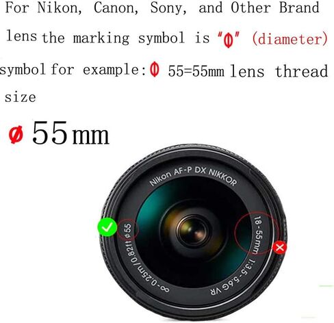 67mm Lens Cap Cover, with Nikon, Canon, Sony, Fujifilm Camera Lenses in Kuwait
