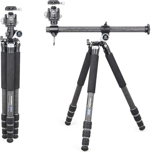 Carbon Fiber Camera Horizontal Tripod-INNOREL HT284C with 360-Degree Rotatable Center Column and 40mm Low Gravity Center Ball Head for DSLR, Video, Camcorder, Travel, Cooking, Work, Versatile Shooting in Saudi Arabia
