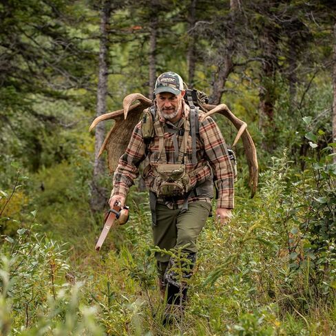 Alaska Classic HBS Bino Pack | Camo Binocular Harness Vest | Hunting Binoculars and Rangefinder Pouch (Ranger Green) in Kuwait