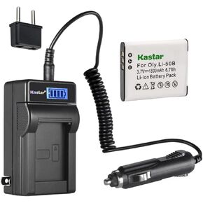 بطارية Kastar LB-050 LB-052 وشاحن تيار متردد LCD متوافق مع Kodak PixPro FZ151، PixPro FZ152، Pixpro FZ201، Pixpro SL10 Smart Lens، Pixpro SL25 Smart Lens، Pixpro SPZ1 كاميرا رقمية in Kuwait