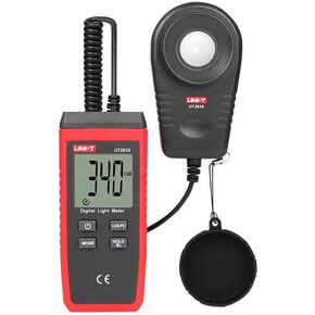 UNI-T UT381 UT382 مقياس الإضاءة الرقمي Lux Meter قياس البيانات عقد المدى التلقائي LUX/FC مقياس الإضاءة (UT381) in Kuwait