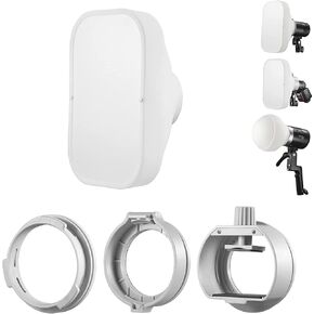 GODOX ML-CS1625 Softbox Diffusion Dome Kit with 3 Adapters, Foldable Diffuser for GodoxV1 Series V1 ML30 ML60BI AD200PRO AD300PRO 400PRO V Compatible with 850III V860III TT685II TT600 in Saudi Arabia