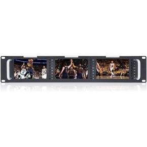 FEELWORLD T51 Plus-H 2RU Triple 5.5 Inch Broadcast Rack Mount Monitor in Kuwait