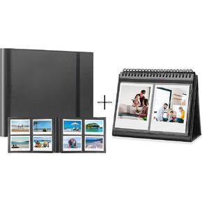 عبوتان من ألبوم الصور لكاميرا Fujifilm Instax Wide 300، وألبوم صور Polaroid 600، وألبومات Polaroid Now+ Now OneStep2 OneStep+ 600 كاميرا فيلم فورية in Kuwait