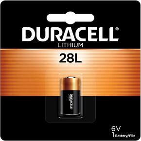 Duracell 28L -6V Lithium -Battery, 1 Count Pack, 28L 6 Volt High Power Lithium -Battery, Long-Lasting for Video and Photo -Cameras, Lighting Equipment, and More (Pack of 2)
