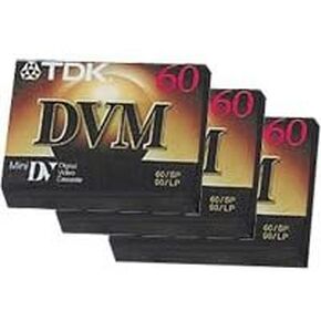 TDK DVM60 Mini DV Tape 60 min. - 3 Pack in Saudi Arabia
