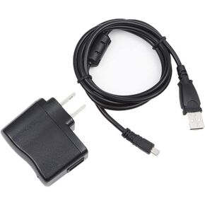 NTQinParts Replacement Wall AC Power Charger + USB Charging Data Cable for Panasonic Lumix DMC-TZ60 DMC-SZ3 DMC-TZ55 s DMC-F5 Camera in Kuwait