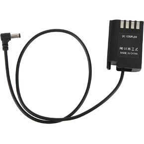 Power Adapter, ABS Metal Premium Chip Safety Protection Camera Dummy Battery, Continuous Power Camera Charger, for S5 DC S5 DC S5K DC S5GK GH6 Digital Camera in Kuwait