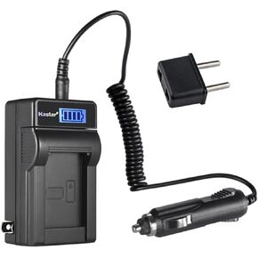 Kastar 1-Pack NP-FH50 Battery and LCD AC Charger Compatible with Sony Cyber-Shot DSC-HX1 DSC-HX100 HX100V DSC-HX200 HX200V Alpha DSLR-A230 DSLR-A290 DSLR-A330 DSLR-A380 DSLR-A390 DCR-DVD103 Cameras in Saudi Arabia