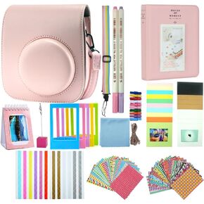 Instant Camera Accessories Compatible with Fujifilm Instax Mini 12 11 9 Instant Film Camera - Blossom Pink