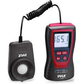 مقياس صور لوكس Light Meter محمول من Pyle PLMT15 مع 2X لكل عينة ثانية، شاشة LCD و200000 لوكس in Kuwait